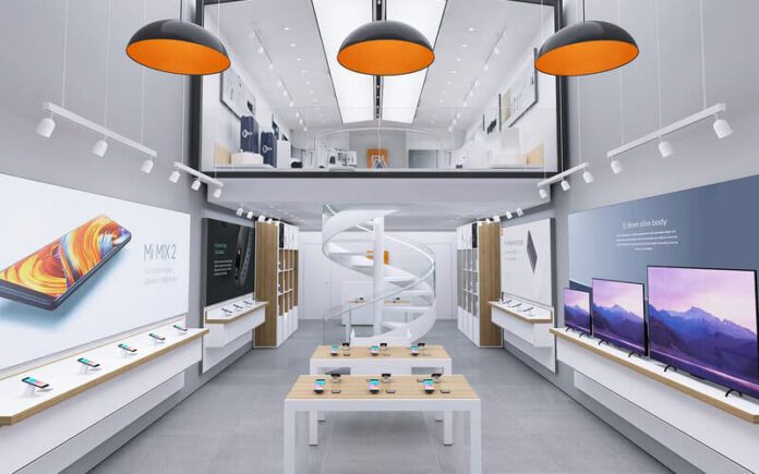 mẫu thiết kế thi công shop showroom đẹp tại hcm