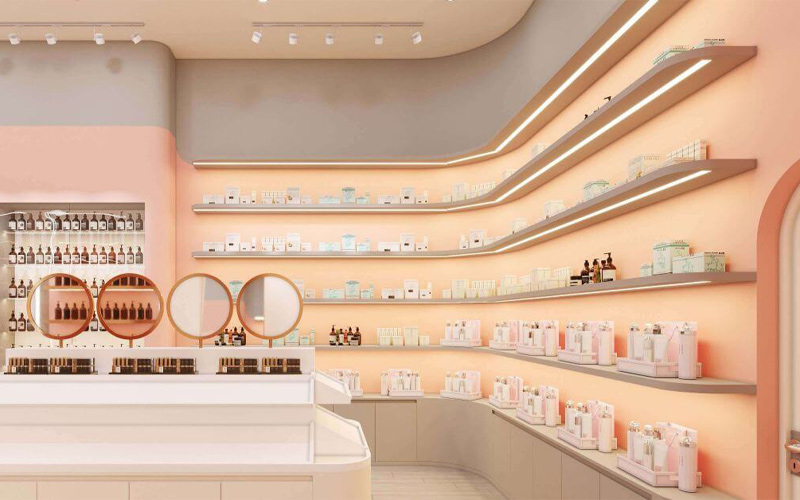 mẫu thiết kế thi công shop showroom đẹp tại hcm