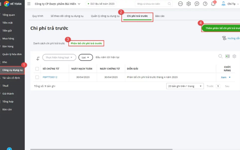hạch toán tiền thuê văn phòng