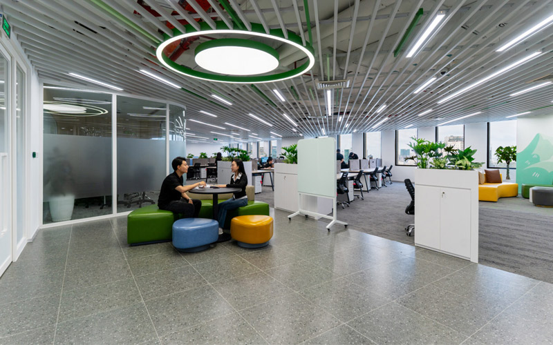 thiết kế văn phòng mở