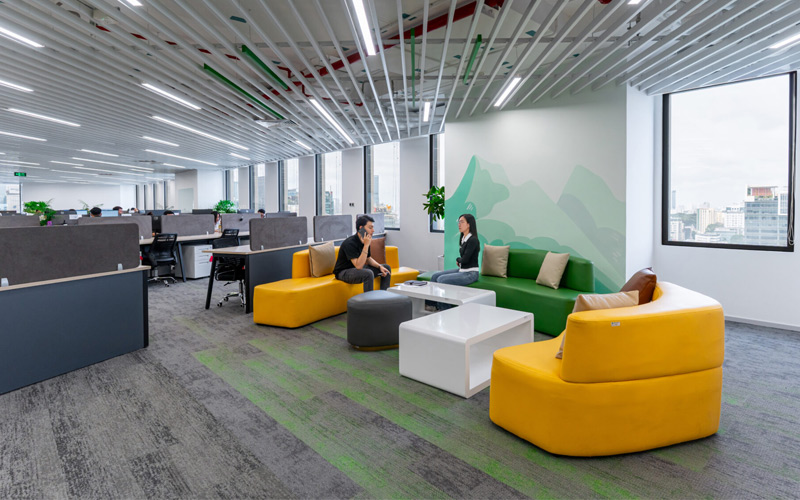 thiết kế văn phòng mở