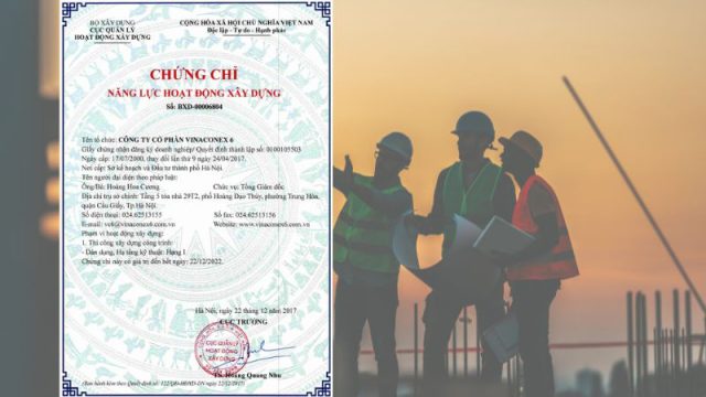 Chứng Chỉ Năng Lực Thi Công Xây Dựng Công Trình